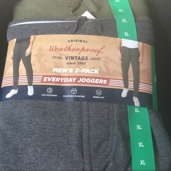 WEATHERPROOF VINTAGE MEN’S 2-PACK JOGGERS - Picture 6 of 11